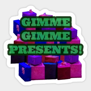 Gimme Gimme Presents Green Sticker